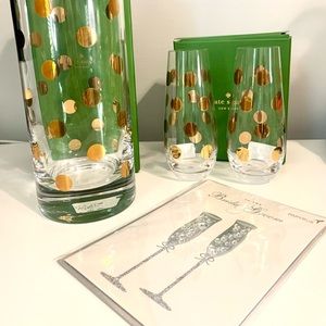 Kate Spade Wedding Pearl Place Vase Champagne Set